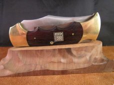  SOLD G96 Jet Aer Corp. Lock Back Saw Trapper Hunter Rosewood 3080 in Presentation Case