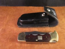  SOLD G96 Jet Aer Corp. Lock Back Saw Trapper Hunter Rosewood 3080 in Presentation Case