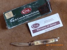 CASE XX 5233RSC SS STAG PEN FOLDING KNIFE - MINT