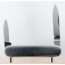 Henckels 2-Blade 2 13/16" Long Pen Knife In Excellent Condition With Stainless Steel Covers (949)