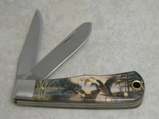 United Cutlery USA UC741 Wildlife Series Limited Edition "Art by Larry Duke" Trapper Knife c.1993