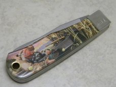 United Cutlery USA UC741 Wildlife Series Limited Edition "Art by Larry Duke" Trapper Knife c.1993