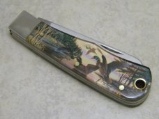 United Cutlery USA UC741 Wildlife Series Limited Edition "Art by Larry Duke" Trapper Knife c.1993