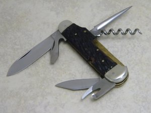 Jowika Solingen Germany Bone Sportsman's Scout / Camp / Utility Knife