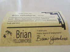 Case XX Green Bone South Paw By Brain Yellowhorse  Tiny Texas Toothpick Pattern # 610096 