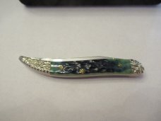 Case XX Green Bone South Paw By Brain Yellowhorse  Tiny Texas Toothpick Pattern # 610096 