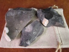 Over 1/3 LB of premium English Flint in Linen Drawstring Bag