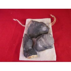 Over 1/3 LB of premium English Flint in Linen Drawstring Bag