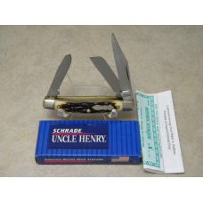 Schrade+ USA 834UH Staglon Rancher Stockman Knife NIB