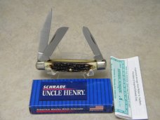 Schrade+ USA 834UH Staglon Rancher Stockman Knife NIB