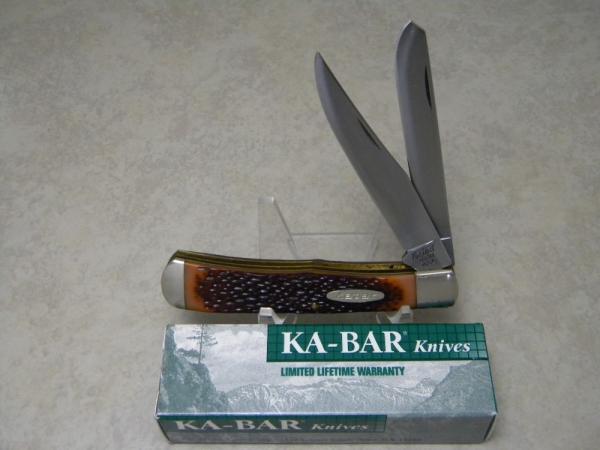 Kabar USA 1030 Jigged Delrin Trapper Knife in Box Kabar USA 1030 Jigged Delrin Trapper Knife in Box