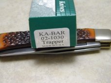Kabar USA 1030 Jigged Delrin Trapper Knife in Box