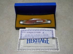 Schrade+ NY USA Heritage 8801 Smooth Bone Stockman Knife in Box