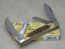 Frost Cutlery Japan Jigged Green Pick Bone 462GPB Farmer's Congress Knife in Box
