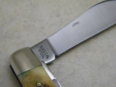 Frost Cutlery Japan Jigged Green Pick Bone 462GPB Farmer's Congress Knife in Box