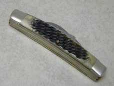 Frost Cutlery Japan Jigged Green Pick Bone 462GPB Farmer's Congress Knife in Box