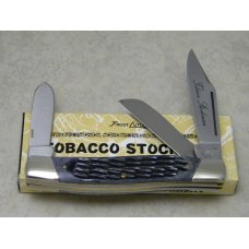 Frost Cutlery Japan Jigged Gray Pick Bone 486GPB Tobacco Stockman Knife in Box