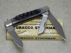 Frost Cutlery Japan Jigged Gray Pick Bone 486GPB Tobacco Stockman Knife in Box