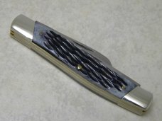 Frost Cutlery Japan Jigged Gray Pick Bone 486GPB Tobacco Stockman Knife in Box