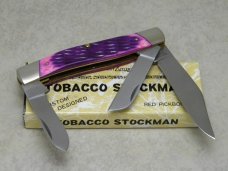 Frost Cutlery Japan Jigged Raspberry Pick Bone 486RPB Tobacco Stockman Knife in Box