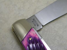 Frost Cutlery Japan Jigged Raspberry Pick Bone 486RPB Tobacco Stockman Knife in Box