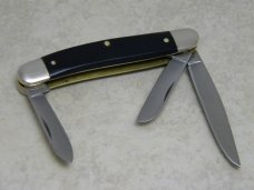 Old Cutler USA  (Made by Colonial) Slick Black Small Stockman Knife in Box