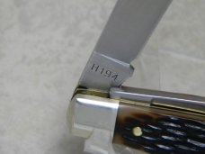 Heritage Schrade + USA Jigged Delrin H194 Slimline Trapper Farmers Jack Knife