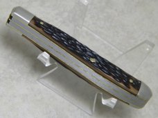 Heritage Schrade + USA Jigged Delrin H194 Slimline Trapper Farmers Jack Knife