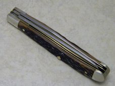 Heritage Schrade + USA Jigged Delrin H194 Slimline Trapper Farmers Jack Knife