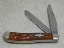 Camillus New York USA Jigged Delrin Slimline Trapper Farmers Jack Knife