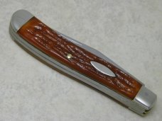 Camillus New York USA Jigged Delrin Slimline Trapper Farmers Jack Knife