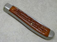 Camillus New York USA Jigged Delrin Slimline Trapper Farmers Jack Knife