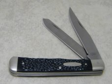 Camillus New York USA Jigged Black Trapper Knife