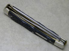 Camillus New York USA Jigged Black Trapper Knife