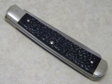Camillus New York USA Jigged Black Trapper Knife