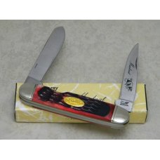 Frost Cutlery Japan Jigged Red Pickbone 544RPB Muskrat Knife NIB