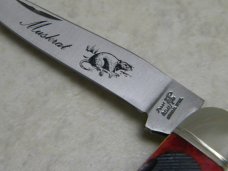 Frost Cutlery Japan Jigged Red Pickbone 544RPB Muskrat Knife NIB
