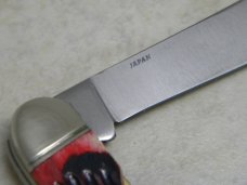 Frost Cutlery Japan Jigged Red Pickbone 544RPB Muskrat Knife NIB