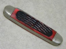 Frost Cutlery Japan Jigged Red Pickbone 544RPB Muskrat Knife NIB