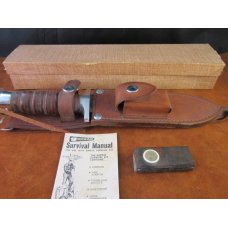 1970's Garcia Survival Knife NOS - includes Survival kit and handbook NOS