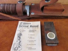 1970's Garcia Survival Knife NOS - includes Survival kit and handbook NOS
