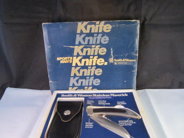 1980's S&W Maverick 6061 Clip Point Folder NOS 1980's S&W Maverick 6061 Clip Point Folder NOS