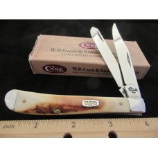 Case XX 1999 Vintage Stag Slim Line Trapper Pattern # V52048 SS