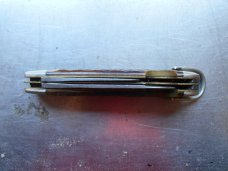 Easy Opener Jack Knife Camillus Bone handles  4 Line Tang Stamp