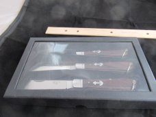 Three Knife Set of Barlows with Bail  China 