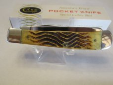 Case XX 1985  2nd Cut Stag Old Grind Trapper Pattern # 5254 SS 