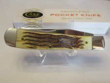 Case XX 1985  2nd Cut Stag Old Grind Trapper Pattern # 5254 SS 