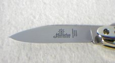 HUBERTUS SOLINGEN GERMANY 11CM GENUINE STAG AUTO LEVER LOCK KNIFE