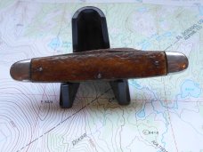 Duane Cutlery Pen Knife Pressed Stag Germany 1910-1920