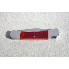 RARE 1989 CASE XX USA R61139L LARGE 5" LOCKBACK RED BONE FOLDING KNIFE - MINT